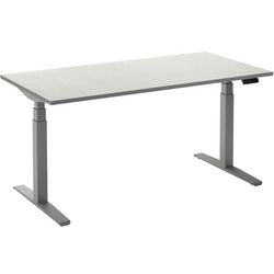 Sitz-Steh-Schreibtisch ceha ade2plme128q9006w weißes Melamin, Metall