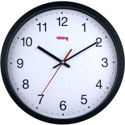Wanduhr Viking rd3330b weiß, schwarz