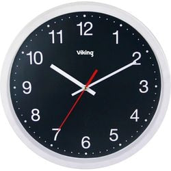 Wanduhr viking rd3330w weiß, schwarz