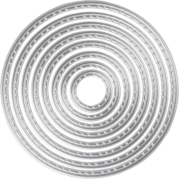 Creativ Company Stanz- und Prägeschablonen, Kreise, D 1,5-7 cm, 1 Stück