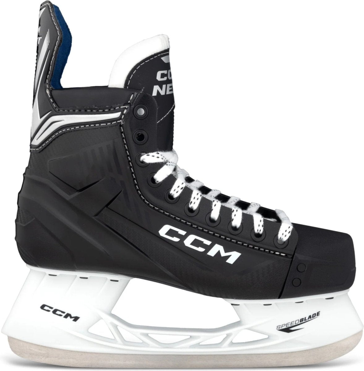 Ccm – Next – Eishockey-Schlittschuhe – Kinder-Schlittschuhe – Schwarz – bequemer stabiler Freizeitgebrauch – normale Passform – Größe EU 38,5