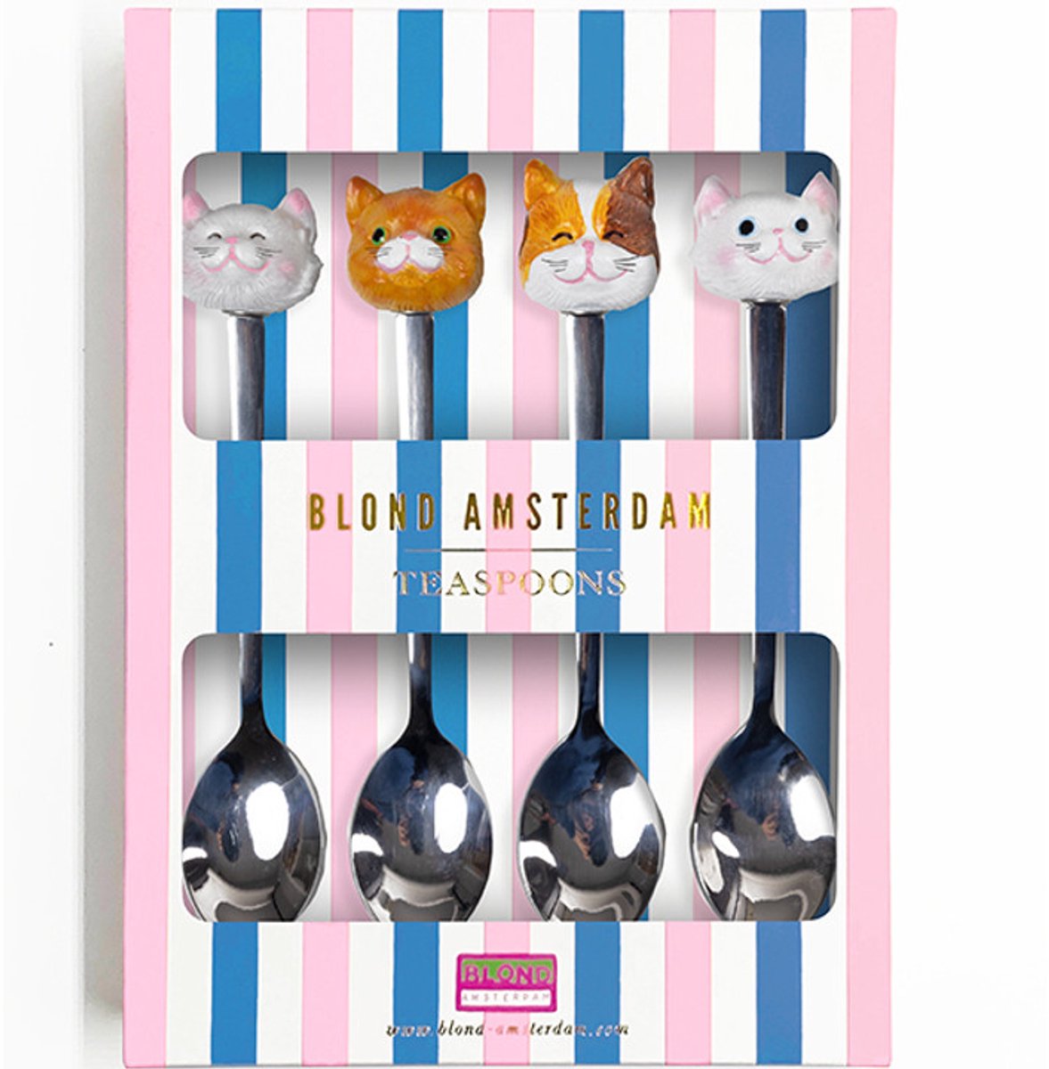 Blondes Amsterdam, Specials, Tier: Teelöffel-Set Katze