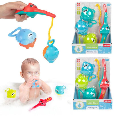 Toi-Toys Little Stars Bath Toys Vishengel mit 3 Fischen, 4dlg.