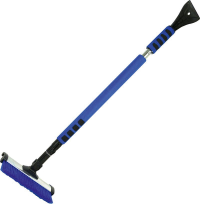 Carpoint ausziehbare Schneebürste mit Eiskratzer – 100–150 cm – 2-in-1 – rutschfester Griff – Winterzubehör