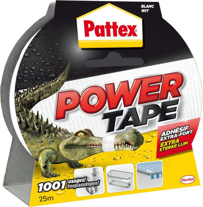 Pattex 1006697 - Powerband 25m weiß | 6 Stück