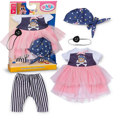 Baby Born Piraten-Outfit, Puppenkleidung, 43 cm großes Piratenkostüm.