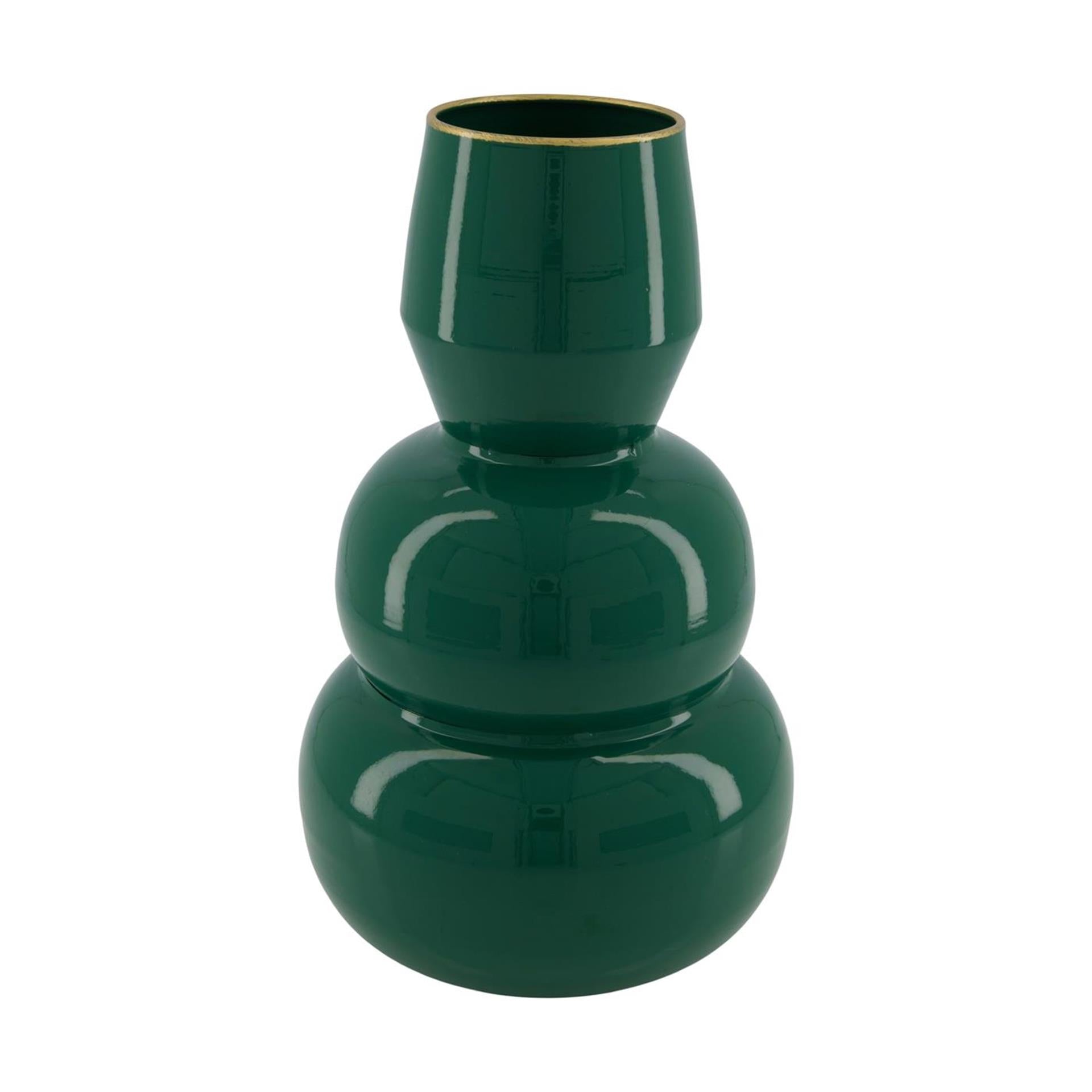 Dijk Natural Collections Vase Metall grün ø16,8xh28,5cm