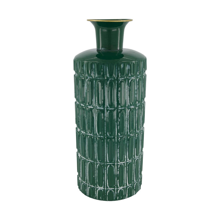 Dijk Natural Collections Vase Metall dunkelgrün ø16xh39cm