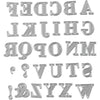 Creativ Company Stanzschablone, Alphabet, Größe 2x1,5-2,5 cm, 1 Stück