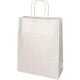 Papstar Tragetasche mit gedrehtem Griff 280x220x100mm aus weißem Kraftpapier