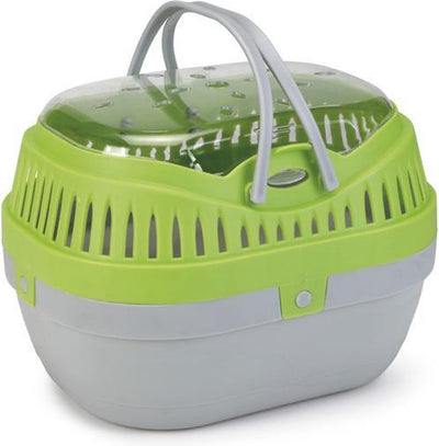 Beeztees Travica – Reisekorb – für Nagetiere – für Kaninchen – grüngrau – 27 x 20 cm