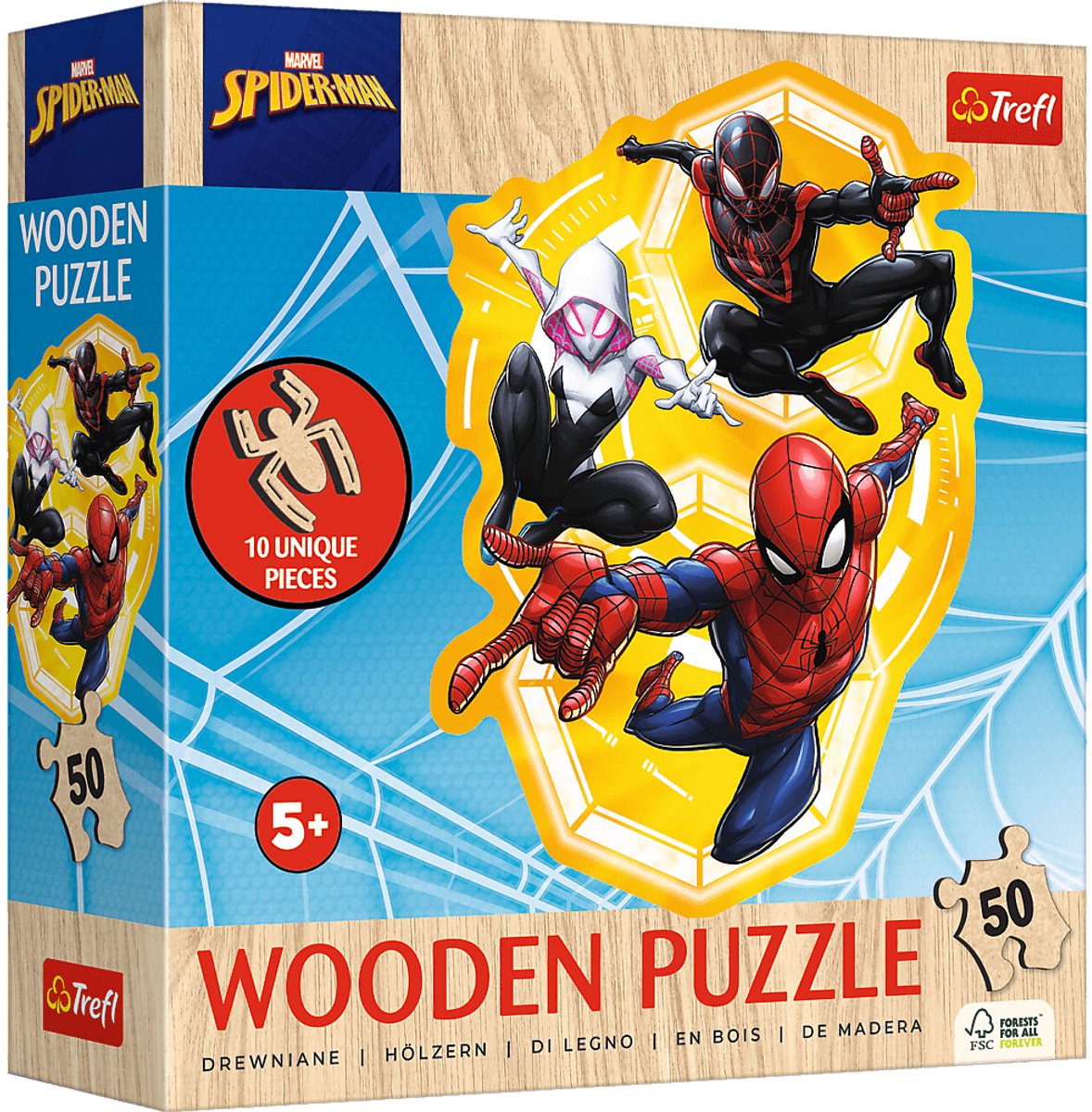 Trefl Holzpuzzle Spider-Man Action – Marvel Toys FSC Mix.