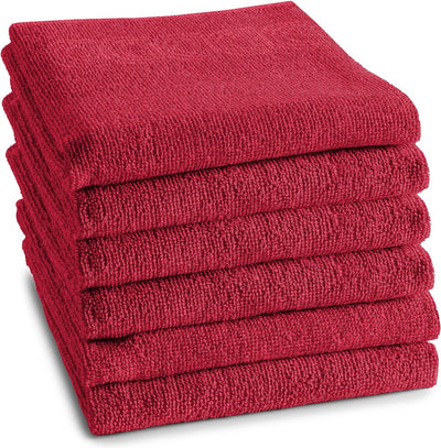 Ddddd Küchentuch-Logo – 50 x 55 cm – rot – 6 Stück