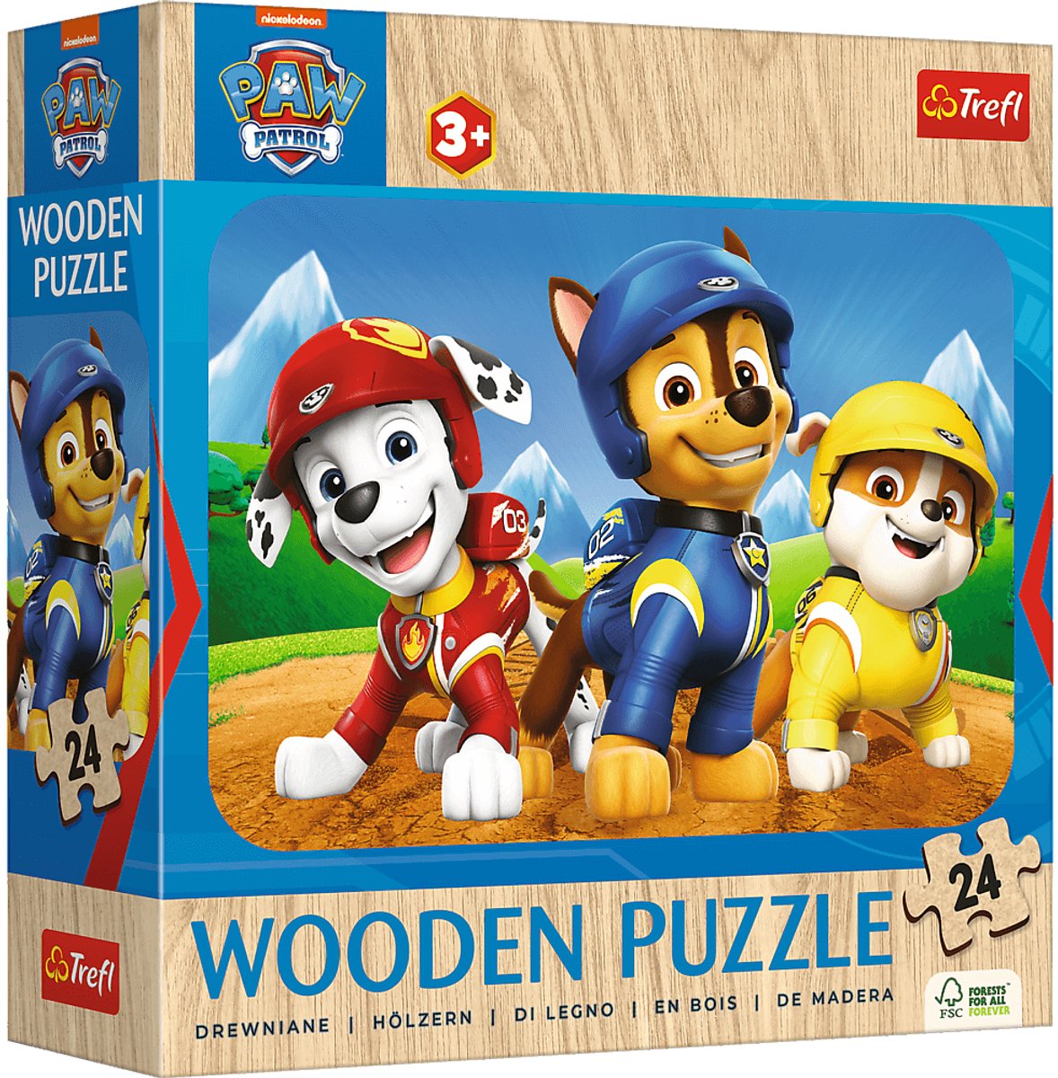 Trefl Paw Patrol Kinderpuzzle Holz Holzpuzzle - 50 Teile - ab 4 Jahren