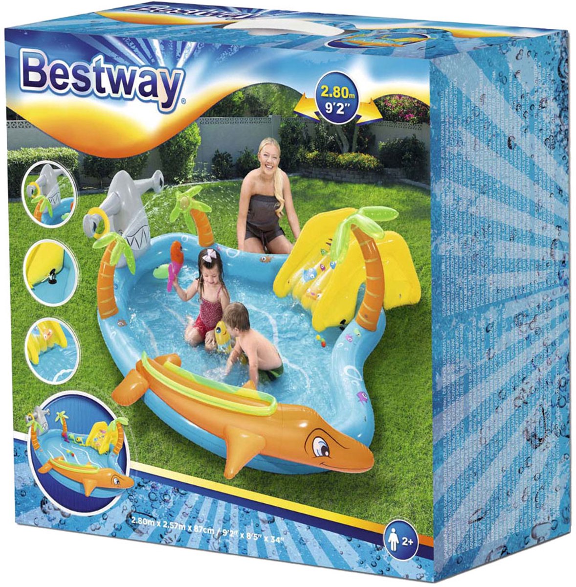 Bestway PlayCenter Speelbad mit Accessoires Blue Orange