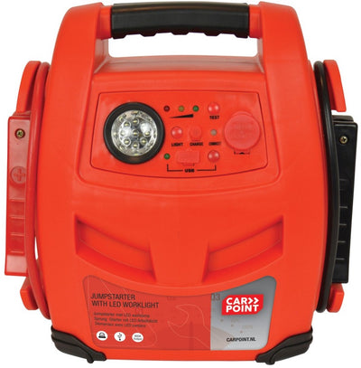 Starthilfe 900A mit orangefarbener LED-Lampe