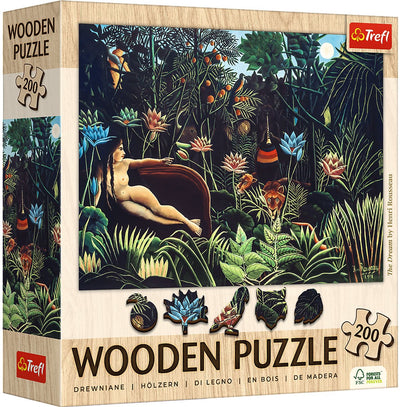Trefl Holzpuzzle Art Henri Rousseau 200-teiliges Puzzle.