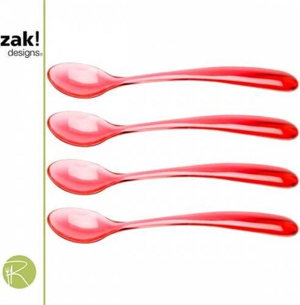 Zak!designs Eislöffel – stapelbar Eislöffel – stapelbar – 4er-Set – 15 cm