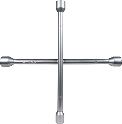 Carpoint Kreuzschlüssel – 17 19 21 22 mm – Ganzstahl – 35 x 35 cm – ideal für den Reifenwechsel – äußerst zuverlässig