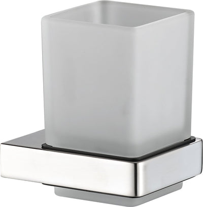 Plieger Altea Glashalter – Badezimmer-Getränkehalter – Wandmontage – gebürstetes Chrom