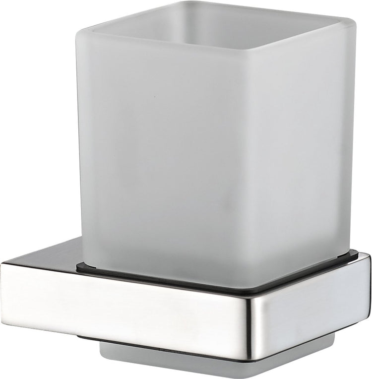 Plieger Altea Glashalter – Badezimmer-Getränkehalter – Wandmontage – gebürstetes Chrom