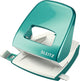 Leitz nexxt wow Locher – 2-Loch – stanzt bis zu 30 Blatt – Eisblau metallic