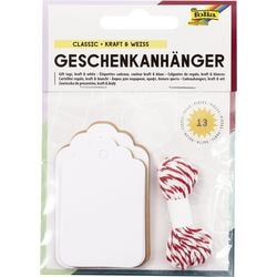 Etiketten aus Foliapapier braun, weiß