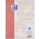 Vorlesungsblock Oxford 400159358 Papier rot