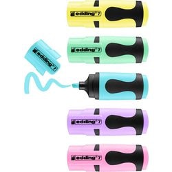 Textmarker Edding E-7 Pastell mit Keilspitze
