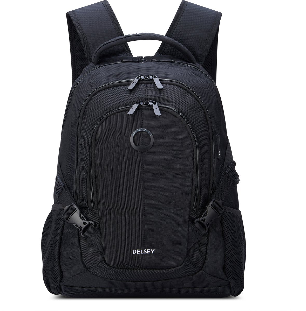 Delsey Element Rucksack Navigator – 29 Liter – Laptop-Rucksack 15,6 Zoll – USB-Anschluss – Smart Sleeve – Schwarz