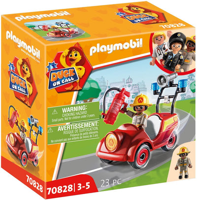 Playmobil Ente auf Abruf Mini-Feuerwehrauto – 70828