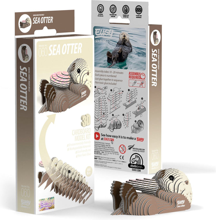 Eugy 3D-Puzzle – Seeotter – Meerestiere – nachhaltig – alle sammeln – 6 Jahre