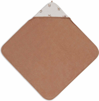 Jollein - Badeumhang 75x75cm - Babyhandtuch mit Badeumhang, Schal, Badeponcho - Nostalgiefahrt