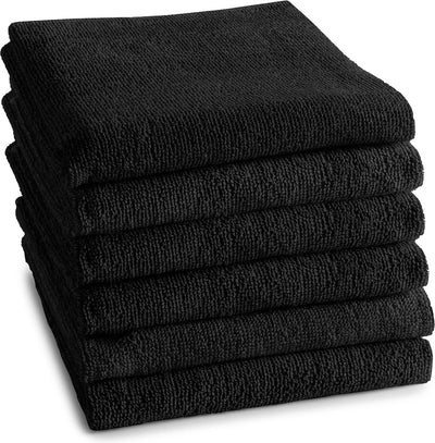 Ddddd - Logo - 6x Küchentuch - 6er-Set - Baumwolle - Küchentücher - 50x55 cm - Schwarz