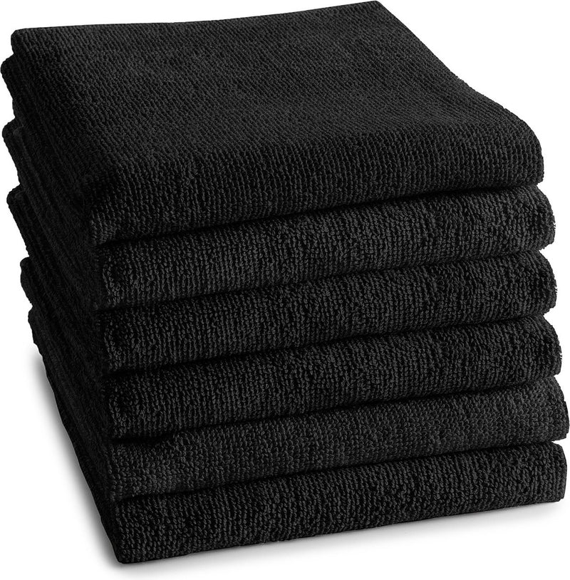 Ddddd - Logo - 6x Küchentuch - 6er-Set - Baumwolle - Küchentücher - 50x55 cm - Schwarz