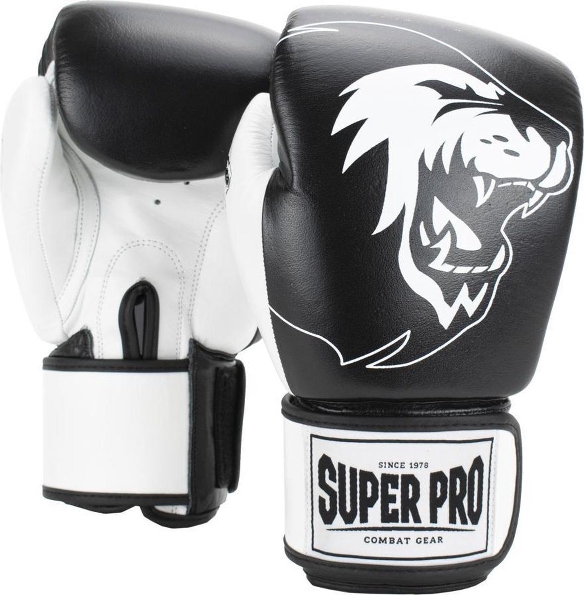 Super Pro Combat Gear Undisputed Boxsackhandschuhe Leder Schwarz Weiß Extra Large