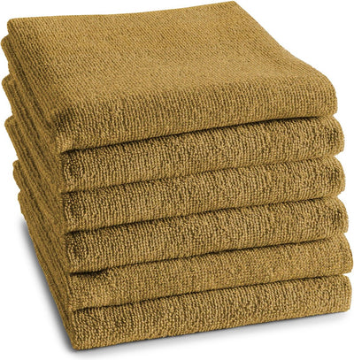 Ddddd - 6x Küchentuch - Logo - 50x55 cm - Ockergelb - Set mit 6 Stück