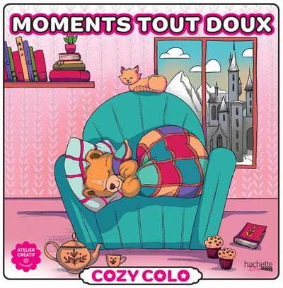 Hachette Heroes Cozy Colo Moments Tout Doux – Hachette – Malbuch für Erwachsene und Kinder