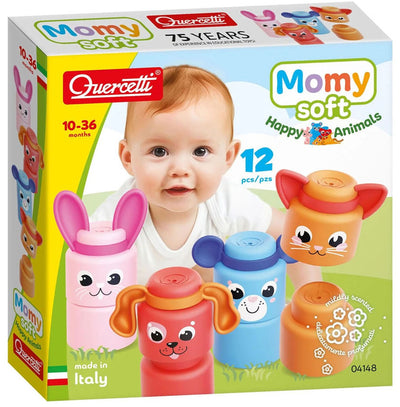 Quercetti Momy Kuscheltiere, 12 Stk.