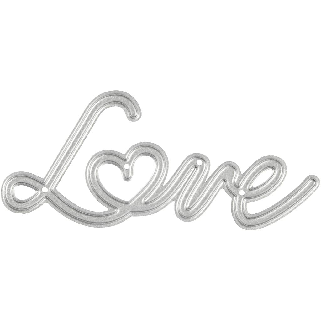 Creativ Company Stanzform, Liebe, Maße 69x30,5 mm, 1 Stück
