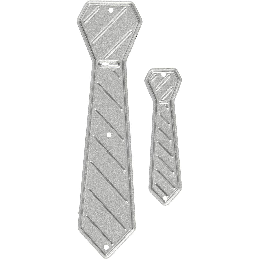 Creativ Company Stanz- und Prägeschablonen, Krawatte, Maße 26x99+9x35 mm, 1 Stück