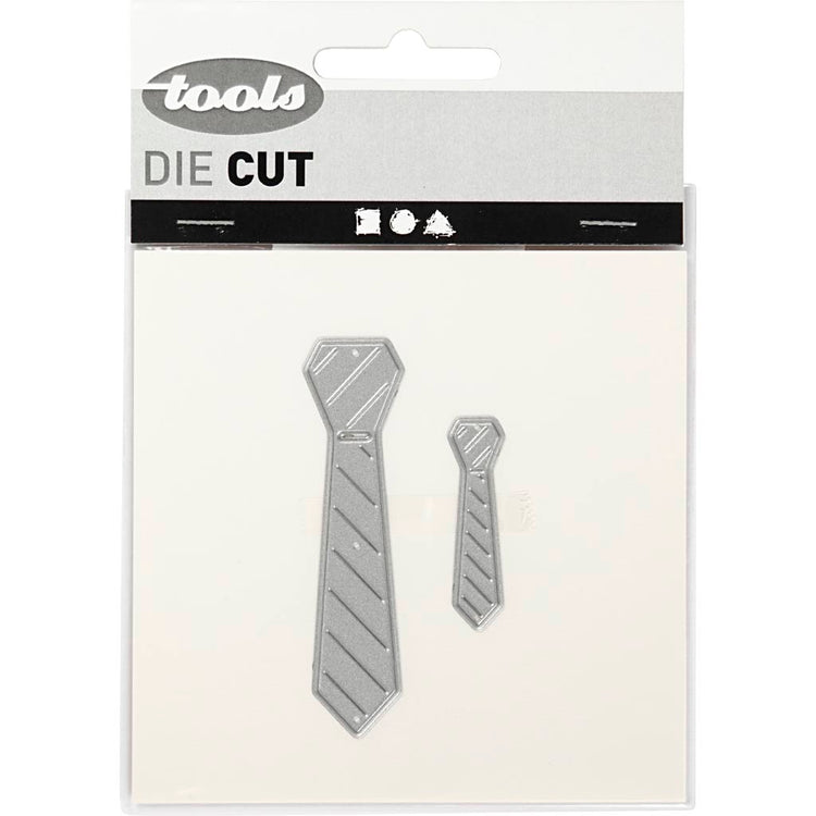 Creativ Company Stanz- und Prägeschablonen, Krawatte, Maße 26x99+9x35 mm, 1 Stück