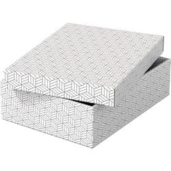 Aufbewahrungsbox Esselte 628284 mittelflach 9 l weiß