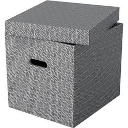 Aufbewahrungsbox Esselte 628289 Würfel groß 36 l grau