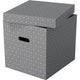 Aufbewahrungsbox Esselte 628289 Würfel groß 36 l grau