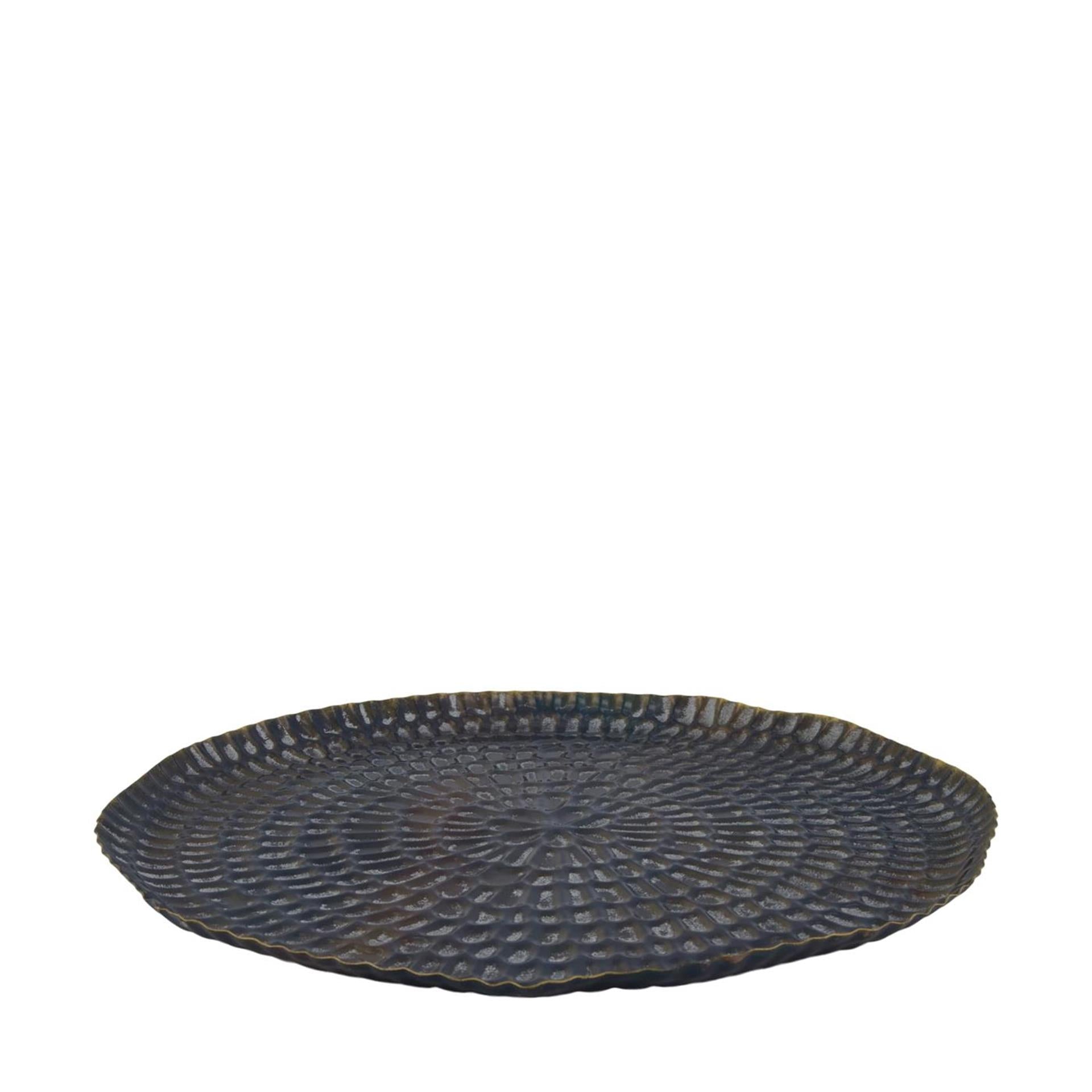Dijk Natural Collections Metalltablett Schwarzgold ø38cm