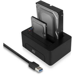 Akt 2,5 und 3,5 Zoll SATA Dual Festplattendock USB 3.2 Gen1