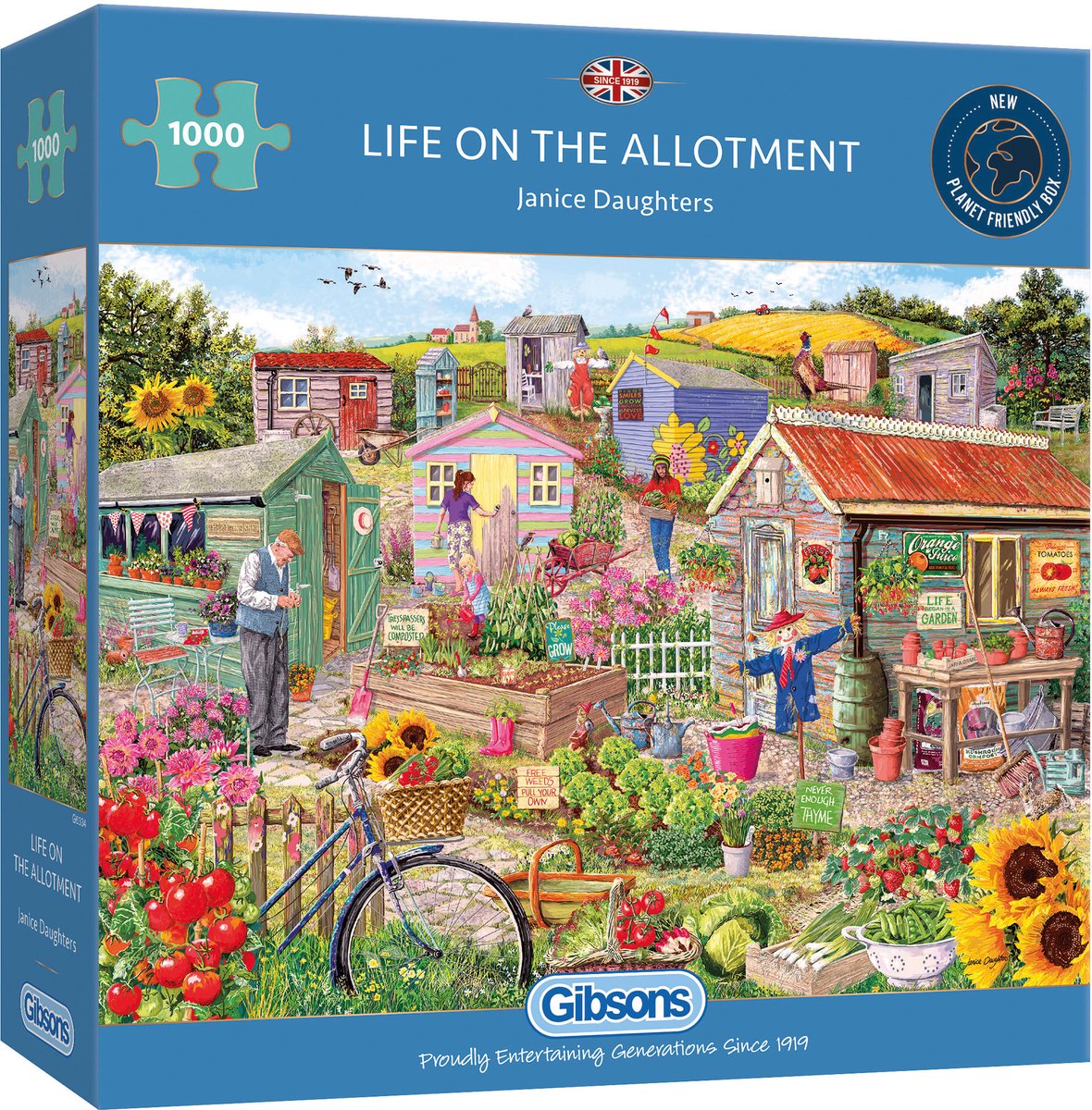 Gibsons – Leben auf dem Kleingarten (von Janice Daughters) – 1000 Teile 68×49cm (B×H) – Puzzle für Erwachsene