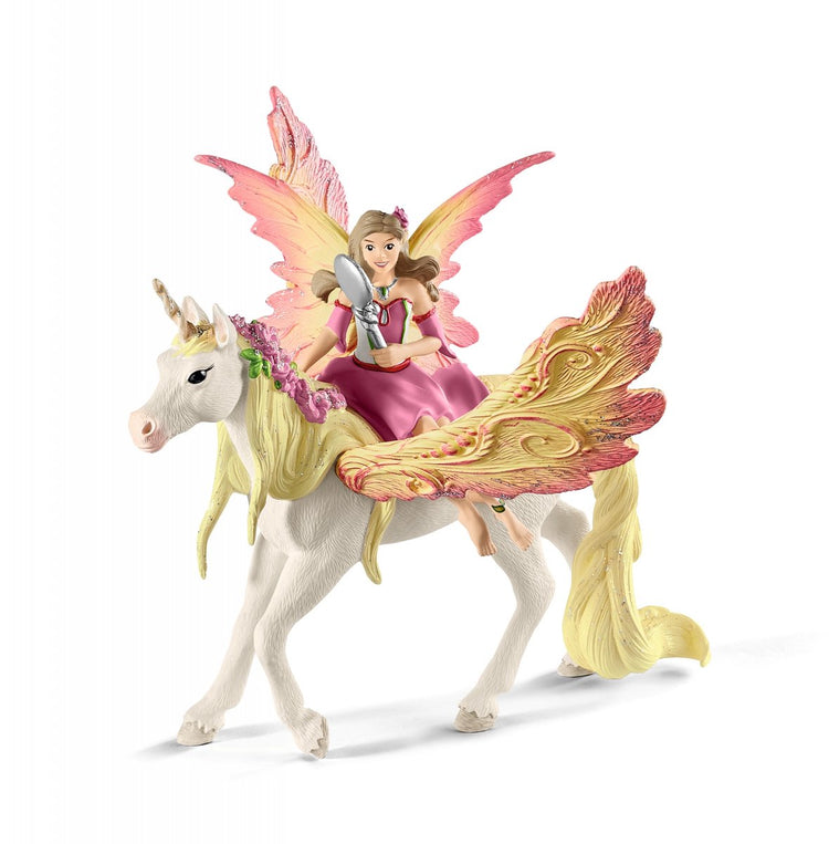 Schleich bayala - Feya mit Pegasus-Einhorn - Spielfigur - Kinderspielzeug für Jungen und Mädchen - 5 bis 12 Jahre - 70568
