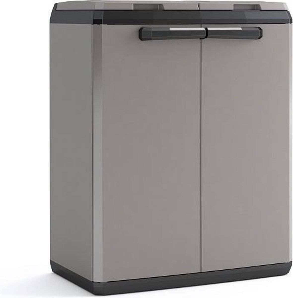 Keter Split Basic Recyclingsystem – 68 x 39 x 85 cm – dunkelgrau schwarz